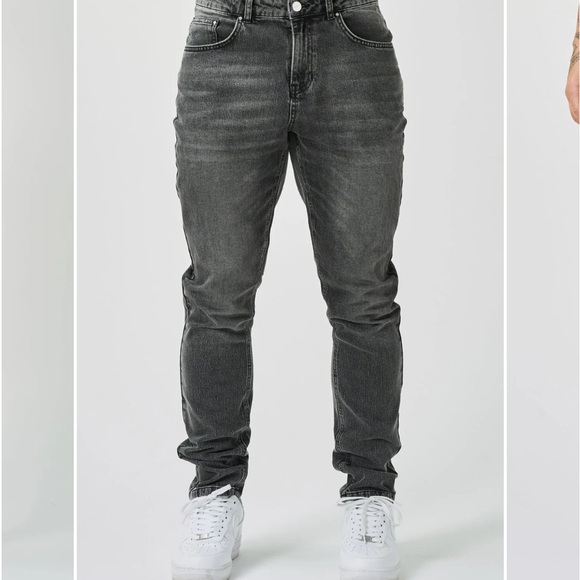 Grey Denim Skinny Jeans - Picture 4 of 4